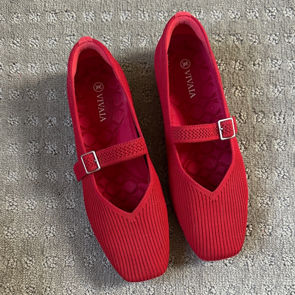 VIVAIA Red Margot Walker Mary Jane